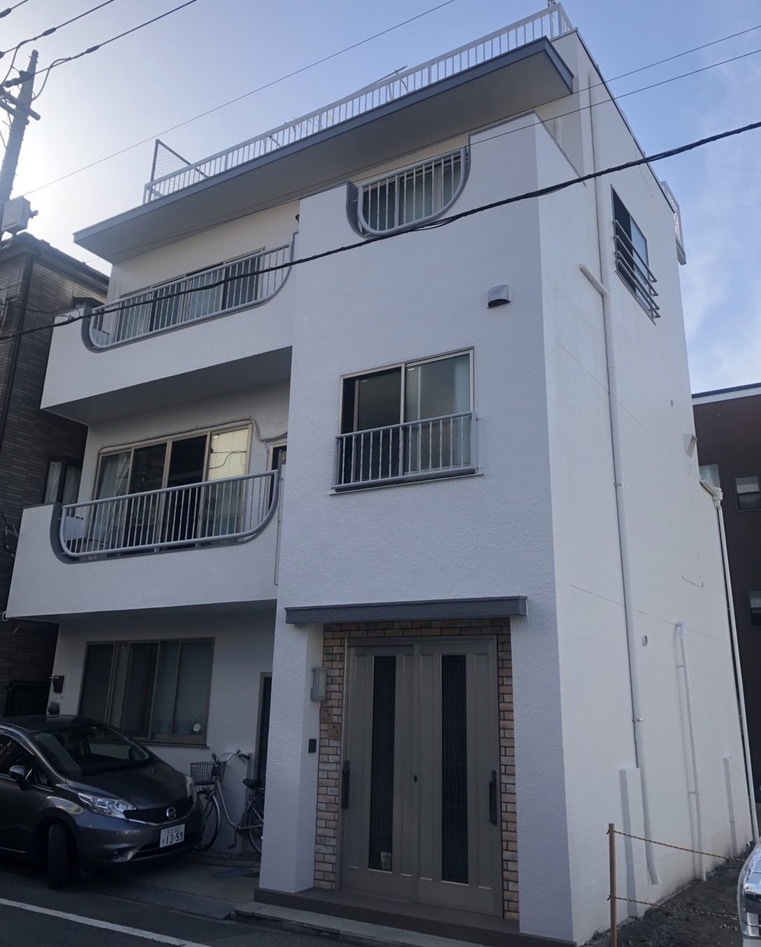 東京都足立区(外壁塗装/防水工事/ホワイト)After画像
