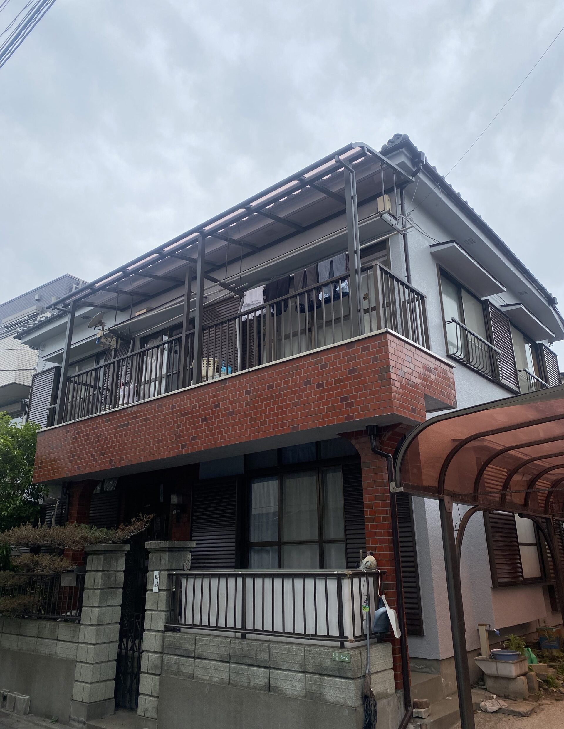 東京都足立区（外壁塗装/防水工事/ライトグレー）After画像