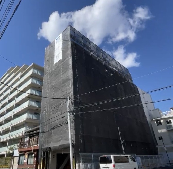 東京都江東区マンション（大規模修繕工事/外壁塗装/防水工事/屋根塗装/グレー）Before画像