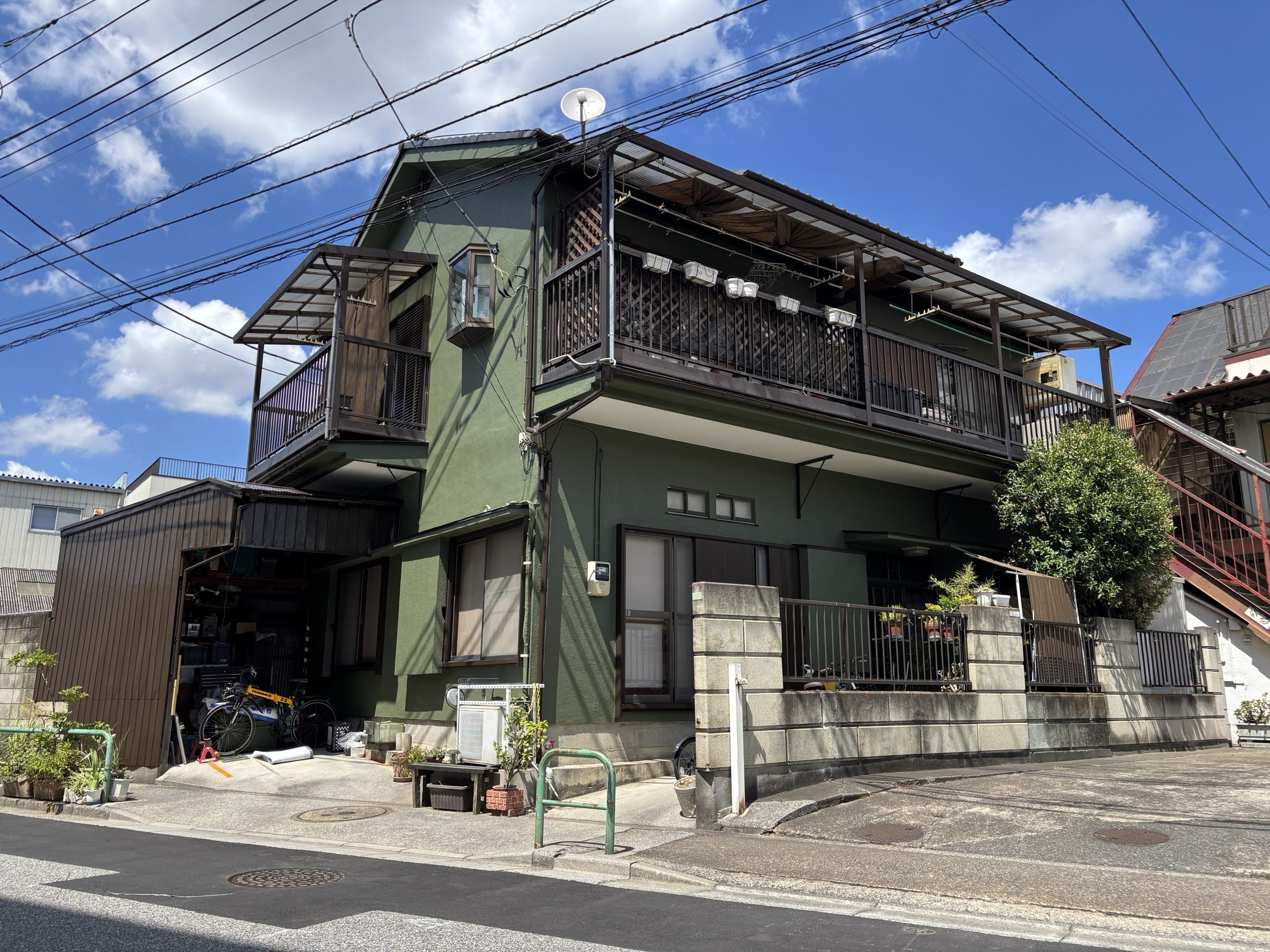 東京都足立区（外壁塗装/窓枠交換/グリーン）After画像