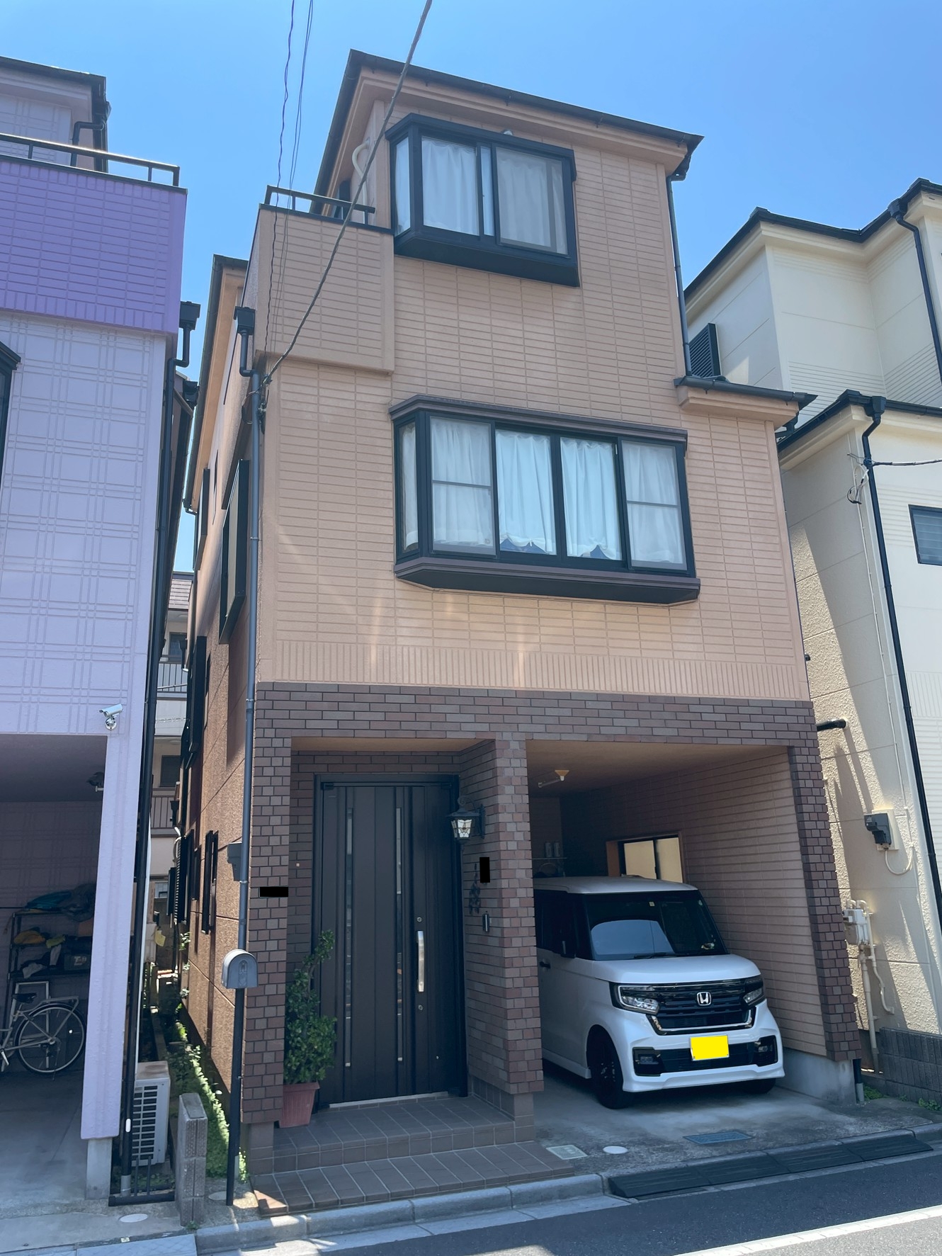 東京都葛飾区(外壁塗装/屋根塗装/ベージュ/ブラウン/ツートーン)Before画像