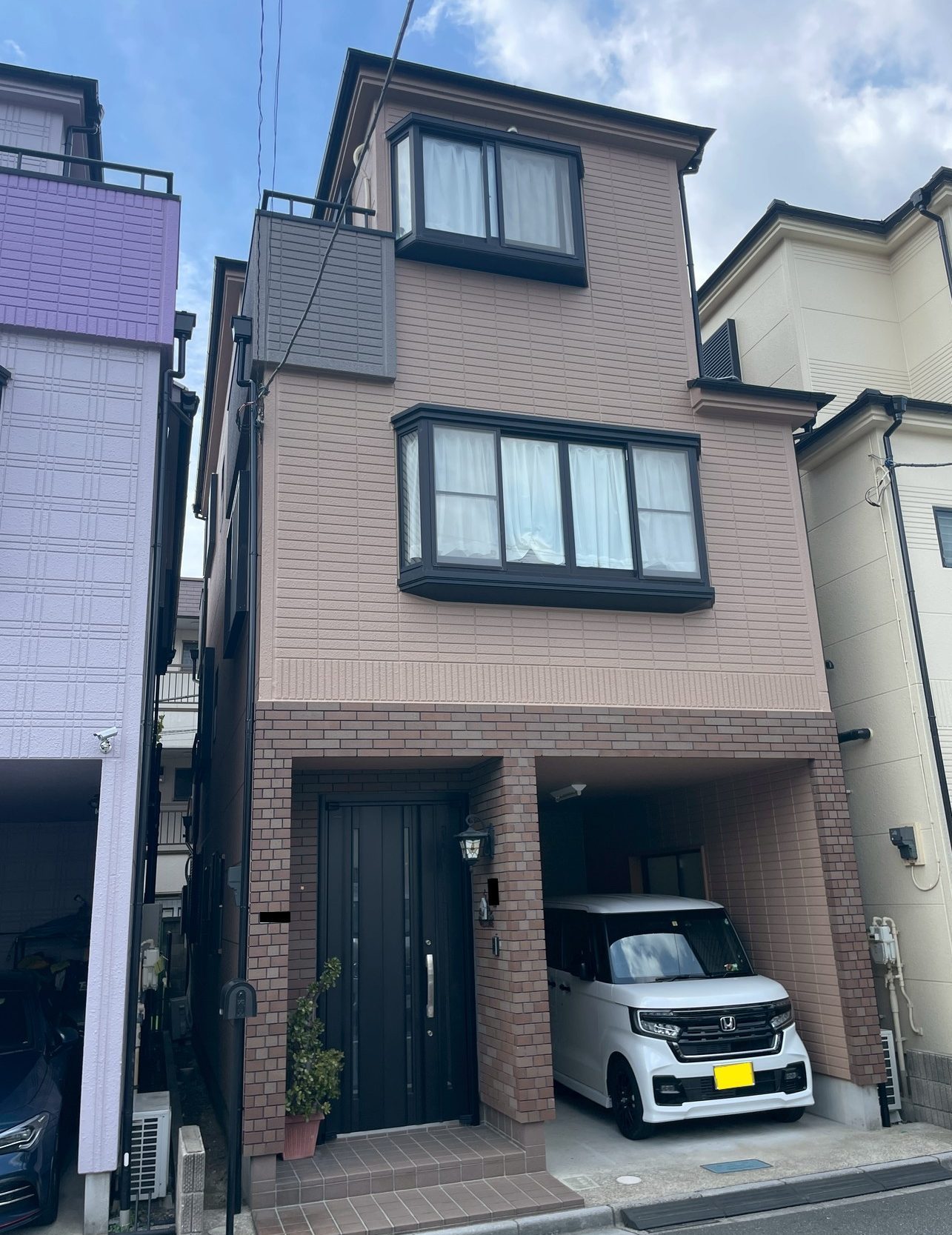 東京都葛飾区(外壁塗装/屋根塗装/ベージュ/ブラウン/ツートーン)After画像