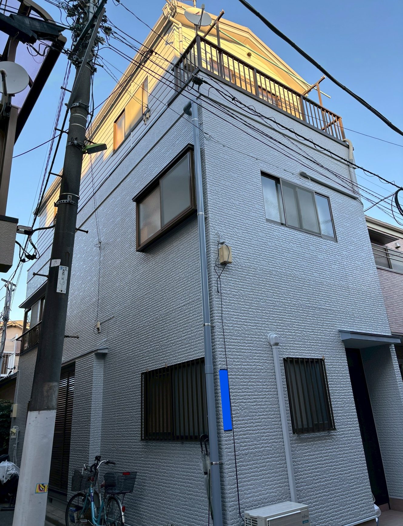 東京都荒川区(外壁塗装/屋根塗装/グレー)After画像
