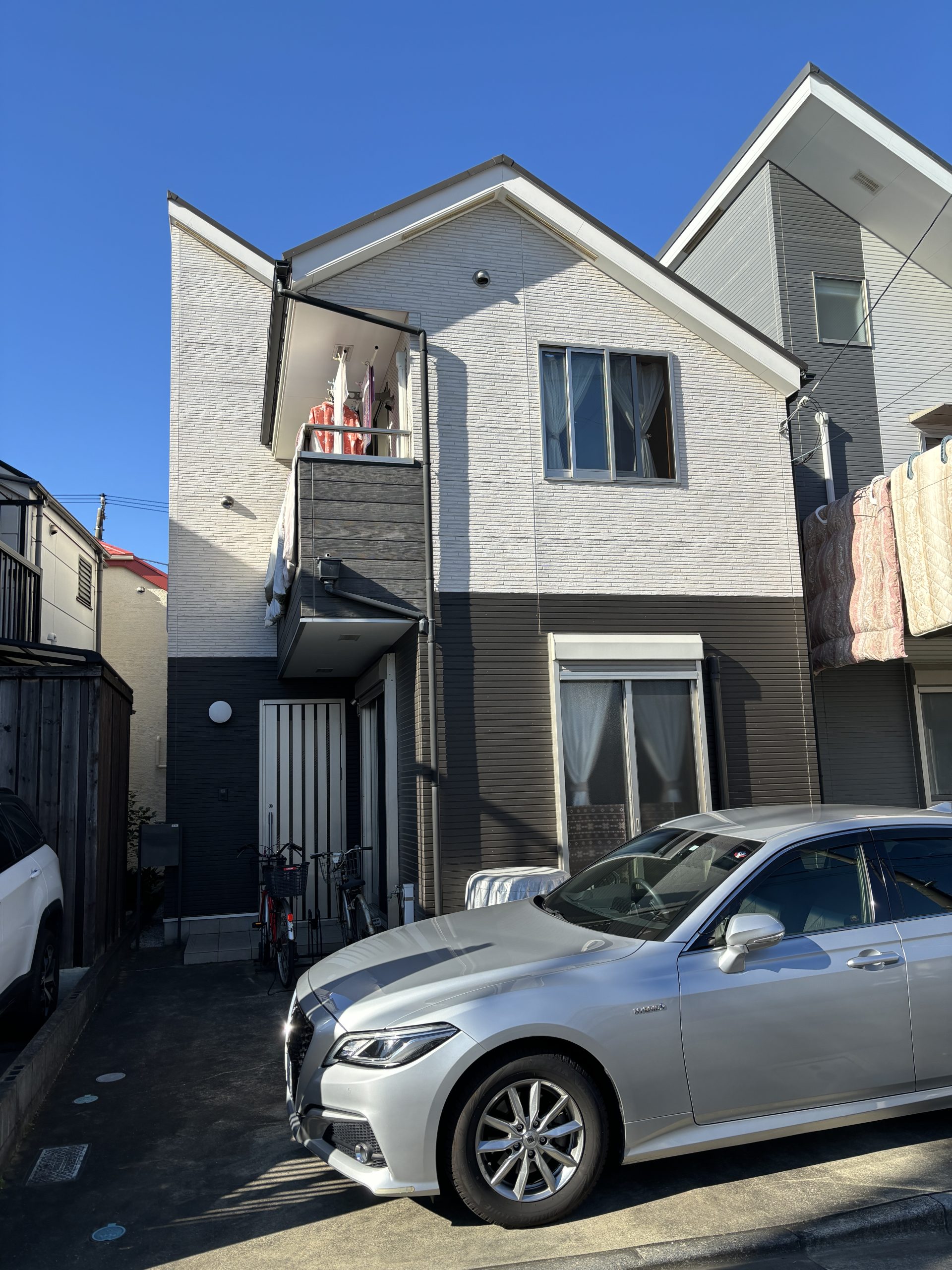 東京都江戸川区(外壁塗装/屋根塗装/ブラウン/ホワイト)Before画像