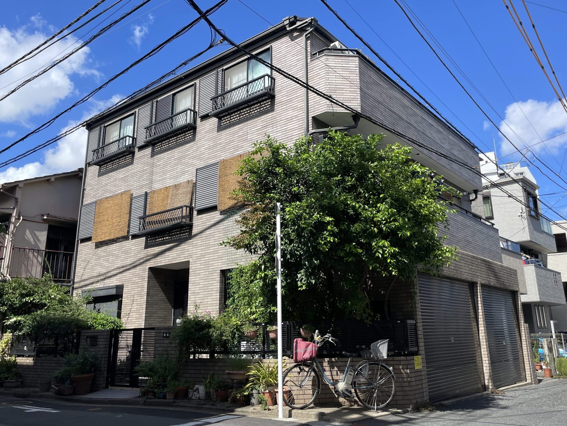 東京都文京区(外壁塗装/チャコールグレー)Before画像