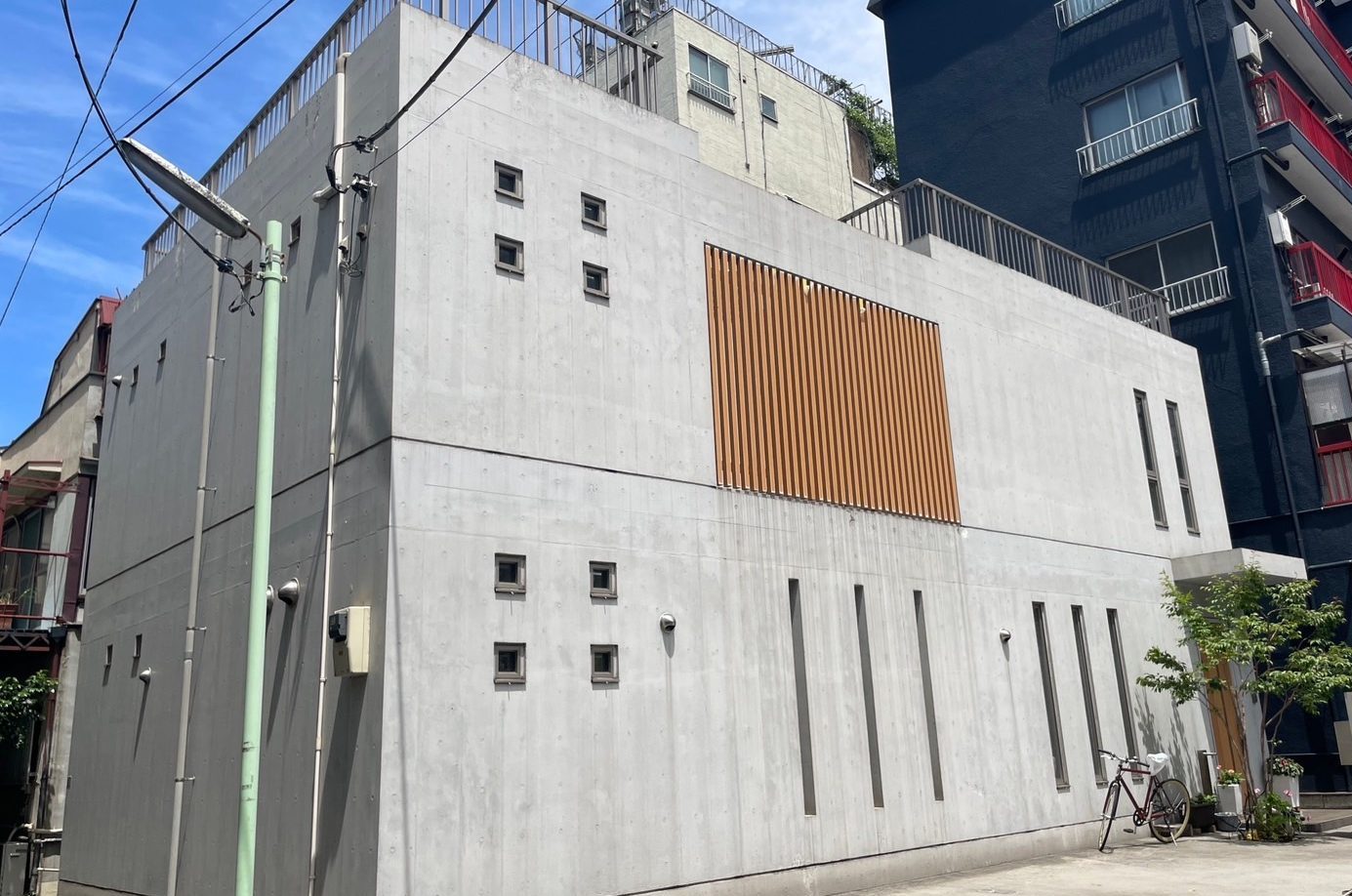 東京都荒川区（外部改修工事/防水工事/打ちっぱなしコンクリート）Before画像