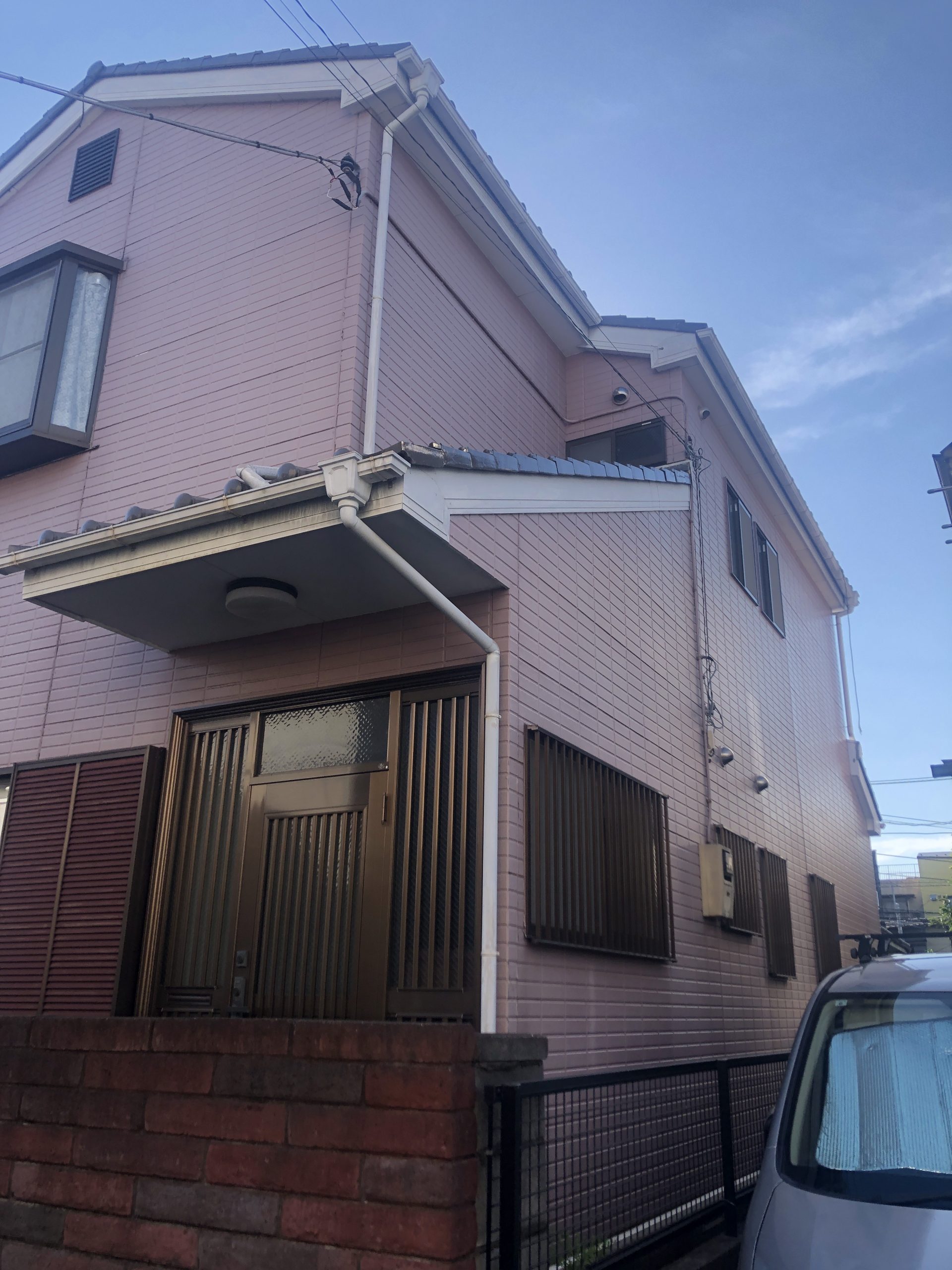 東京都足立区（外壁塗装/グレー）Before画像