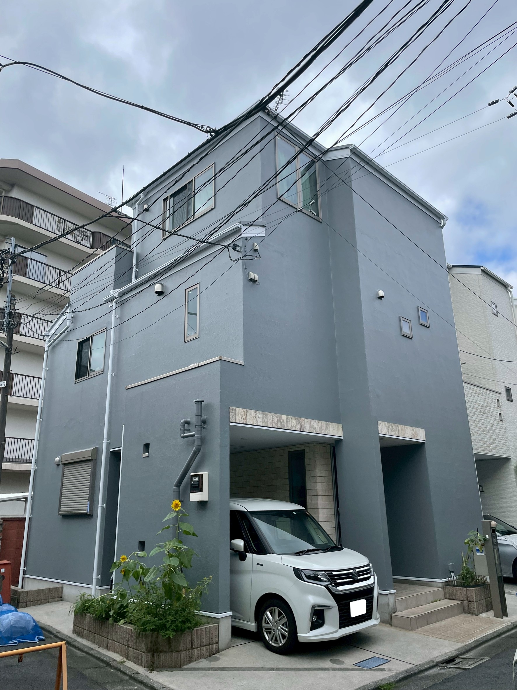 東京都足立区(外壁塗装/屋根塗装/ブルーグレー)After画像