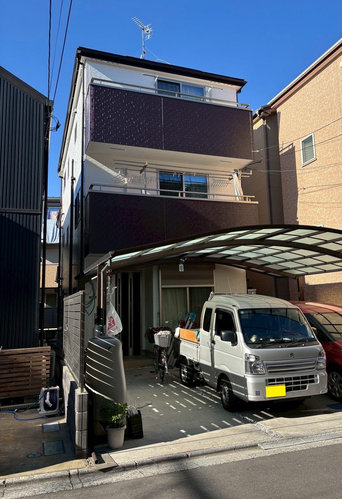 東京都足立区（外壁塗装/屋根塗装/ホワイト/ブラウン/ツートーン）After画像