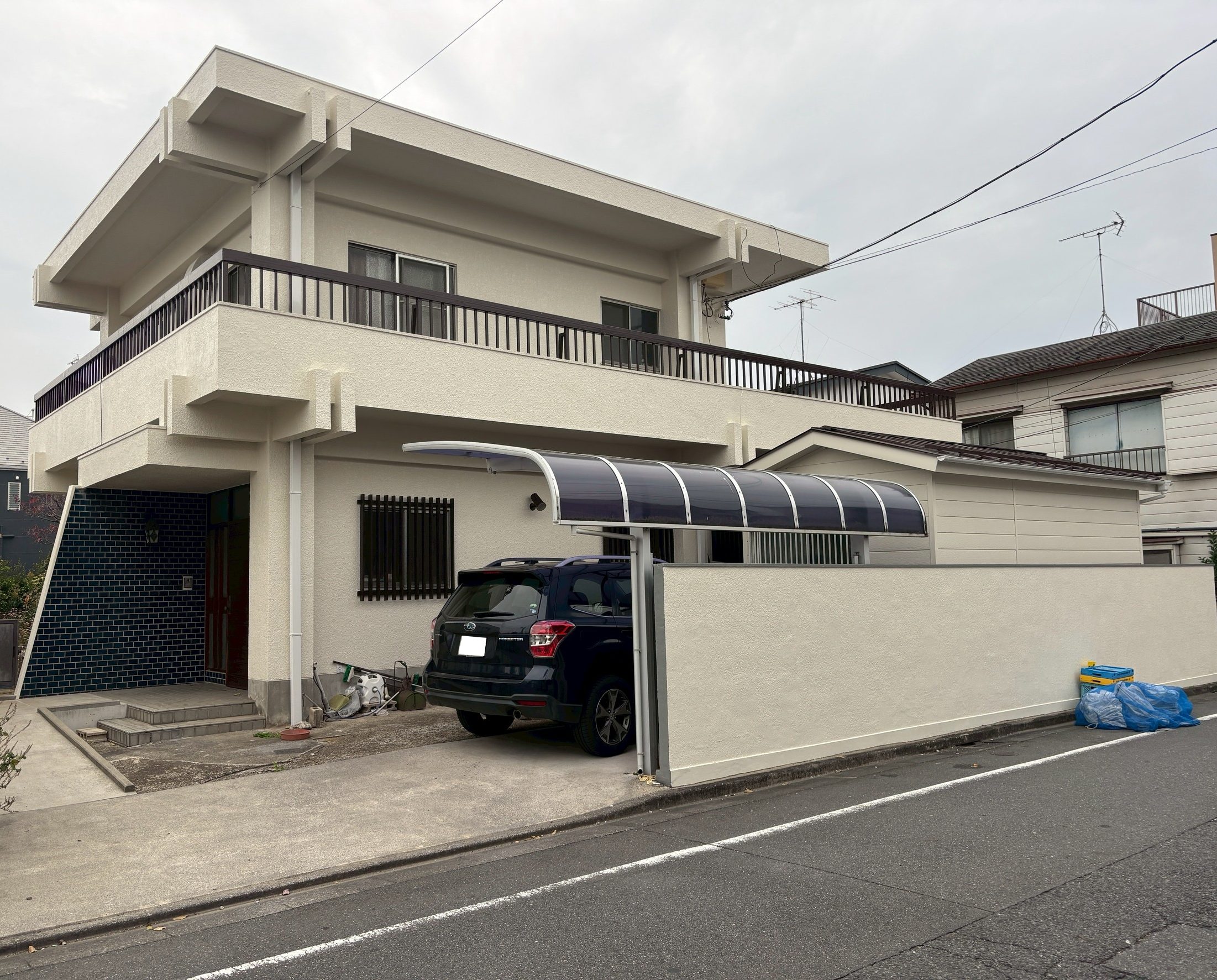 東京都足立区（外壁塗装/陸屋根防水/アイボリー）After画像