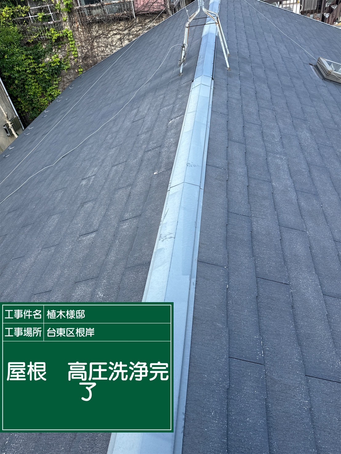 東京都台東区（屋根塗装/ブラウン）Before画像