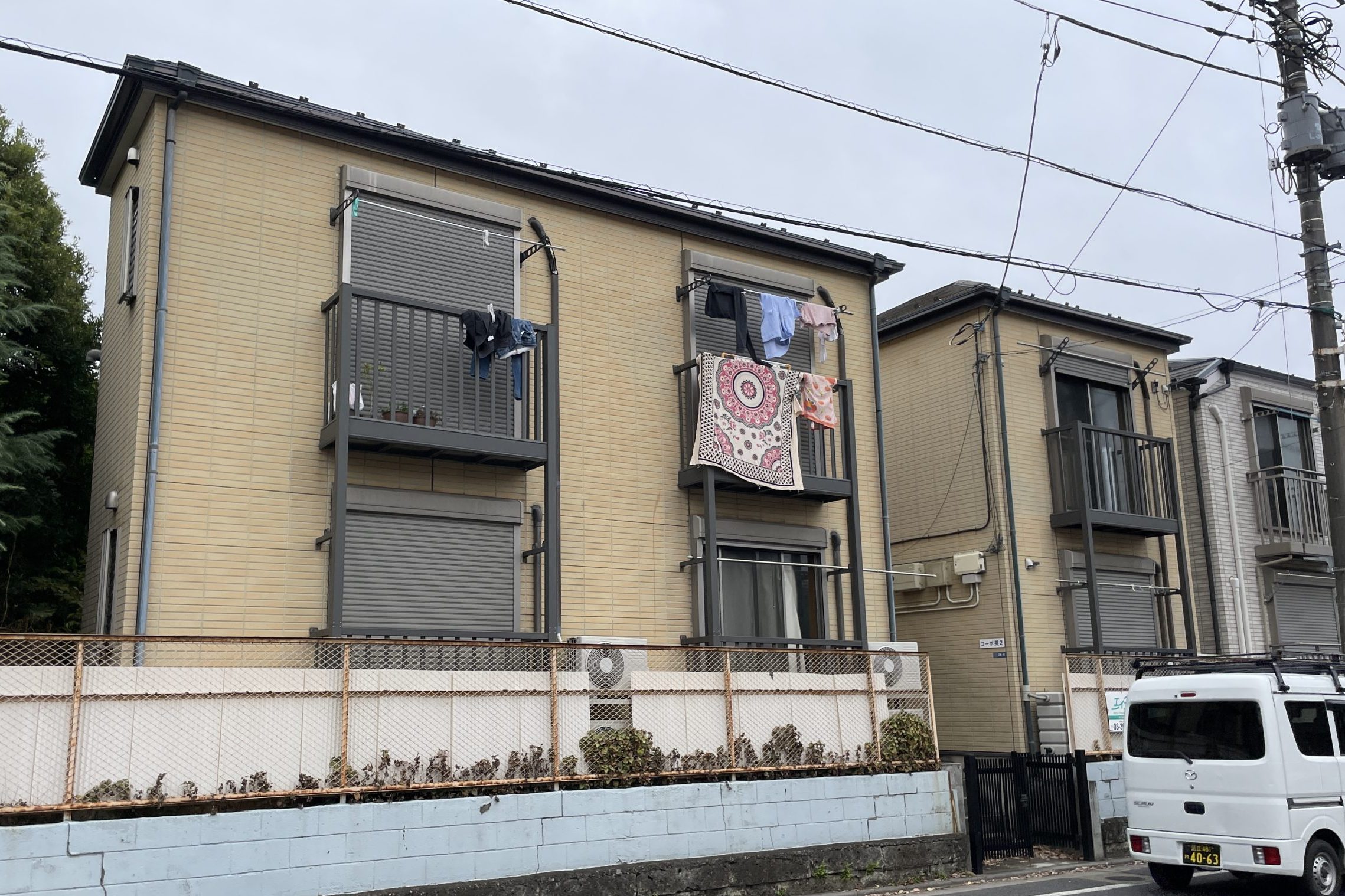 東京都北区（外壁塗装/屋根塗装/アパート）Before画像