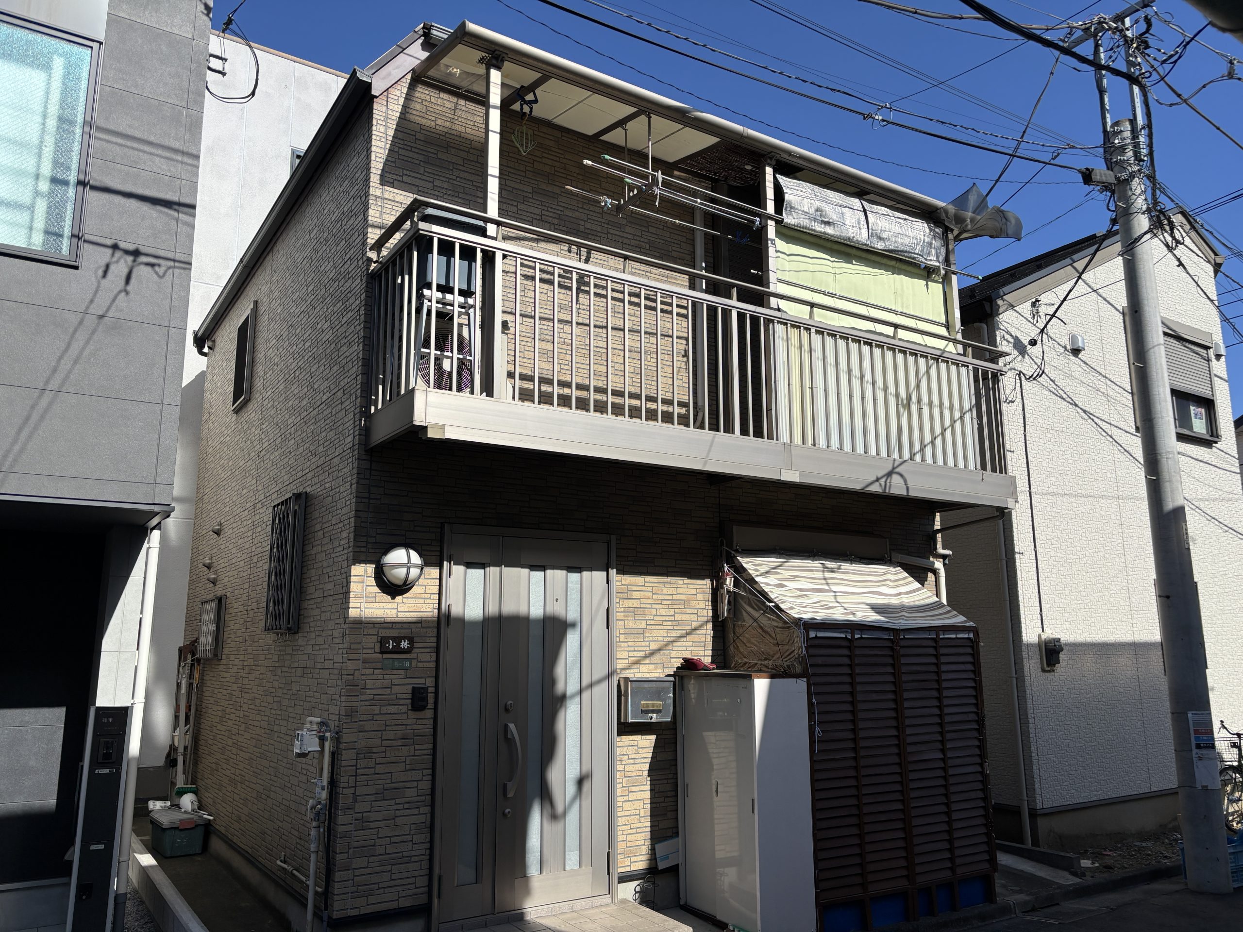 東京都足立区（外壁塗装/屋根塗装/ホワイト）Before画像