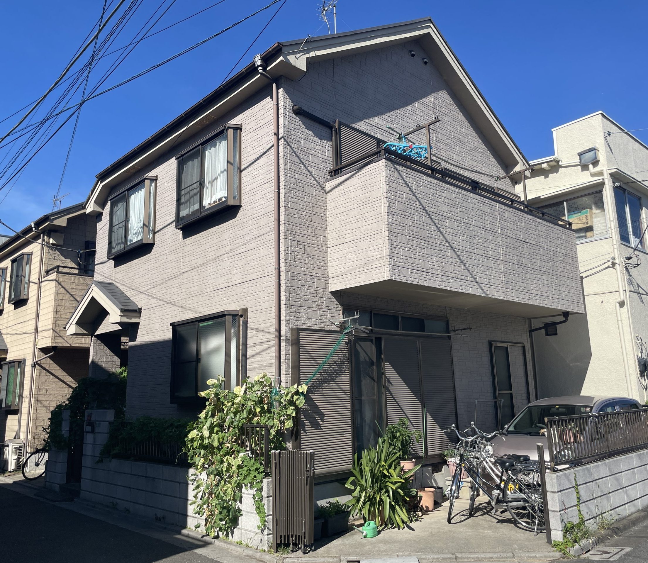 東京都足立区（外壁塗装/屋根塗装/ベージュ）Before画像