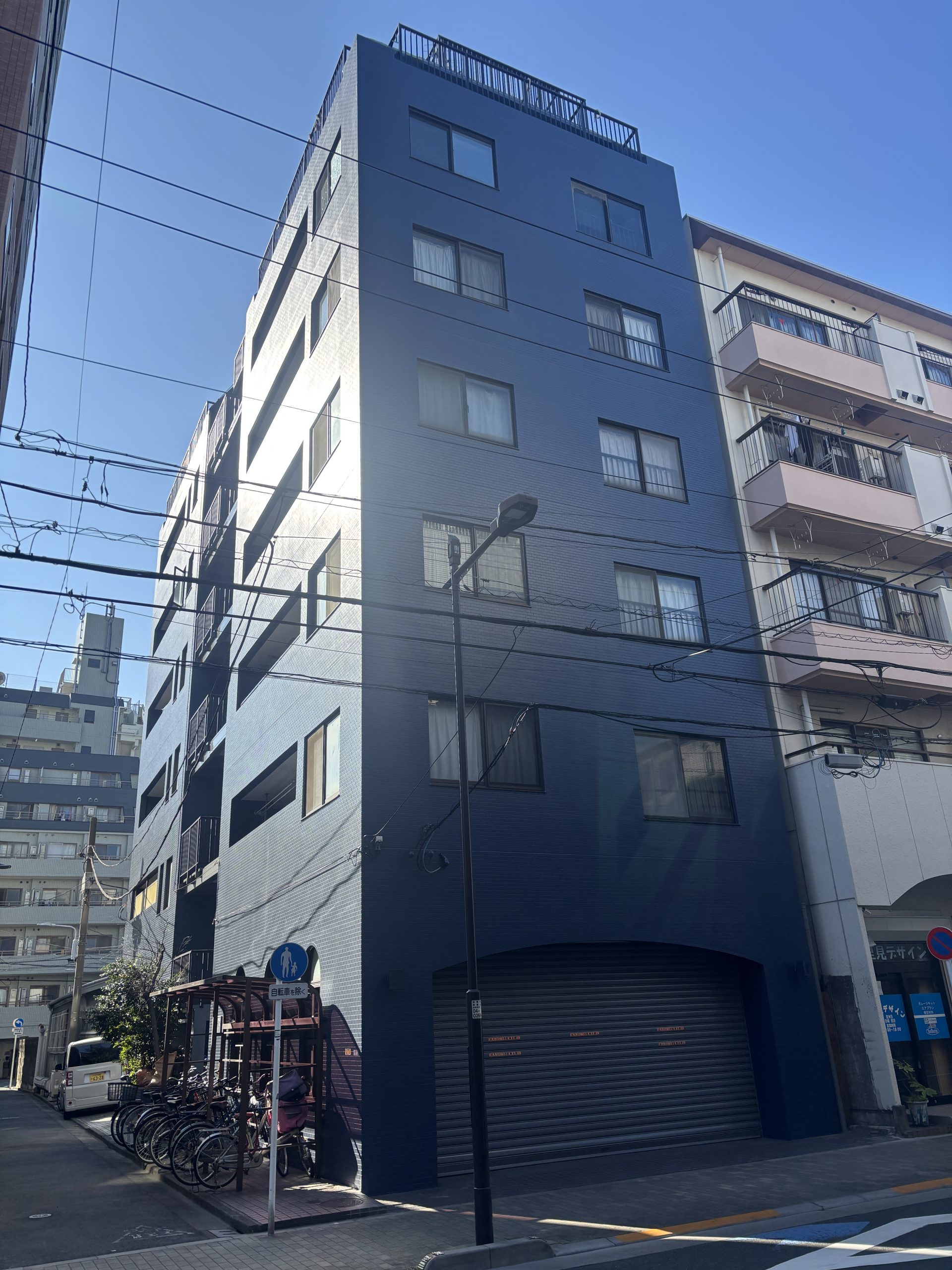 東京都台東区（大規模修繕/防水/外壁塗装/ネイビー）After画像