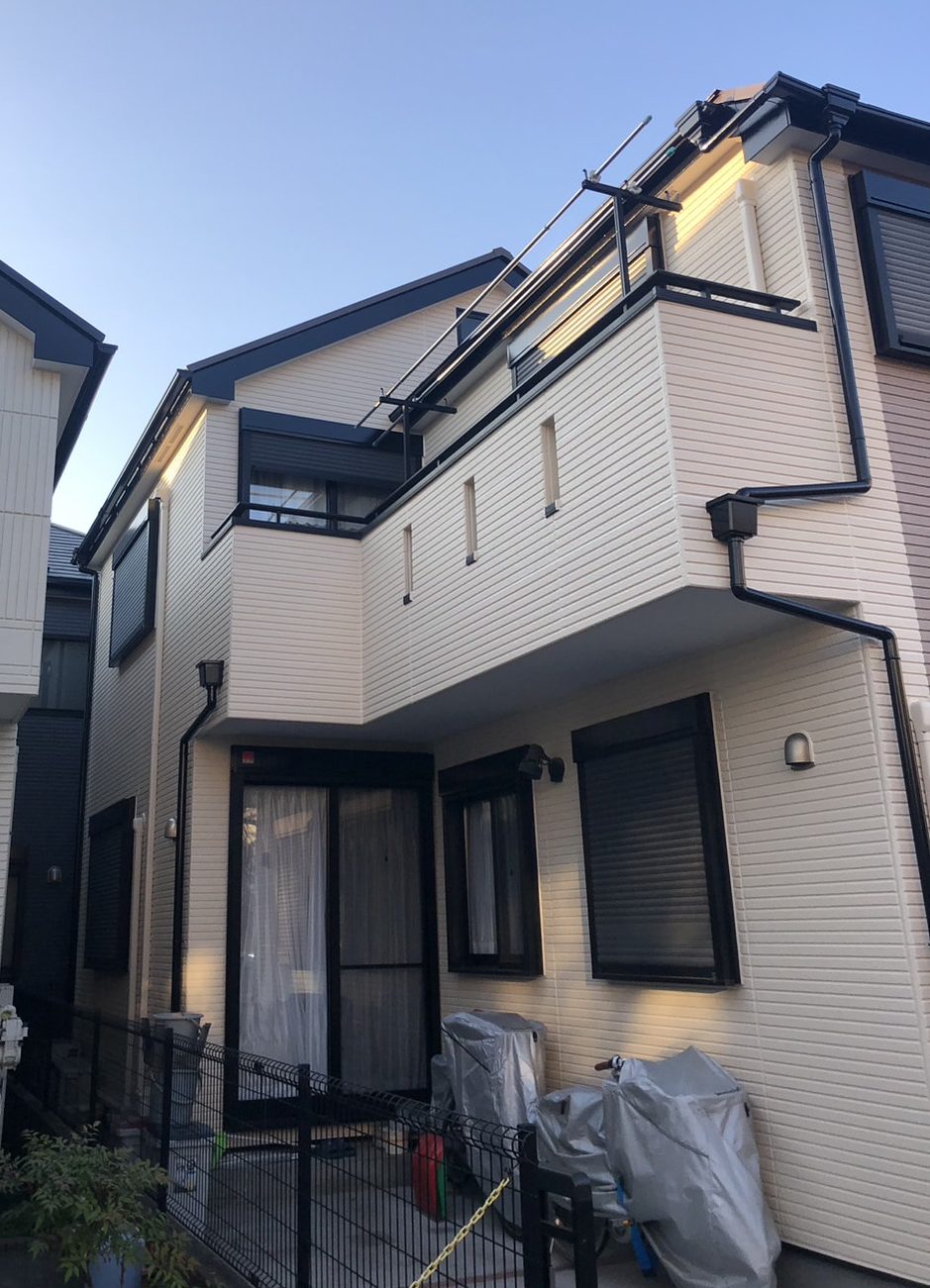 東京都杉並区（外壁塗装/屋根塗装/アイボリー/ベージュ/ツートーン）After画像