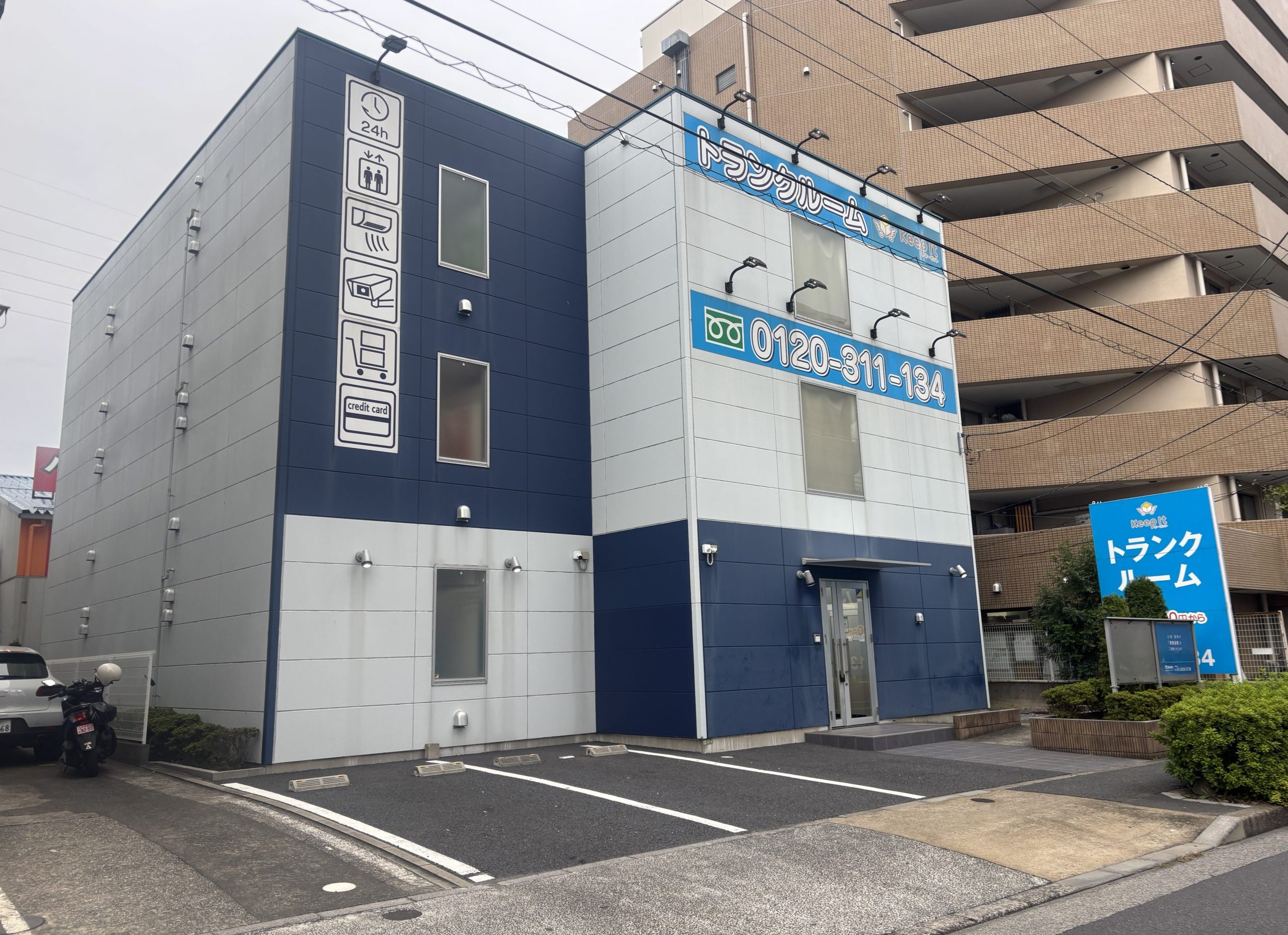 東京都足立区（大規模修繕工事/外壁塗装/屋根塗装/ホワイト/ブラック）Before画像