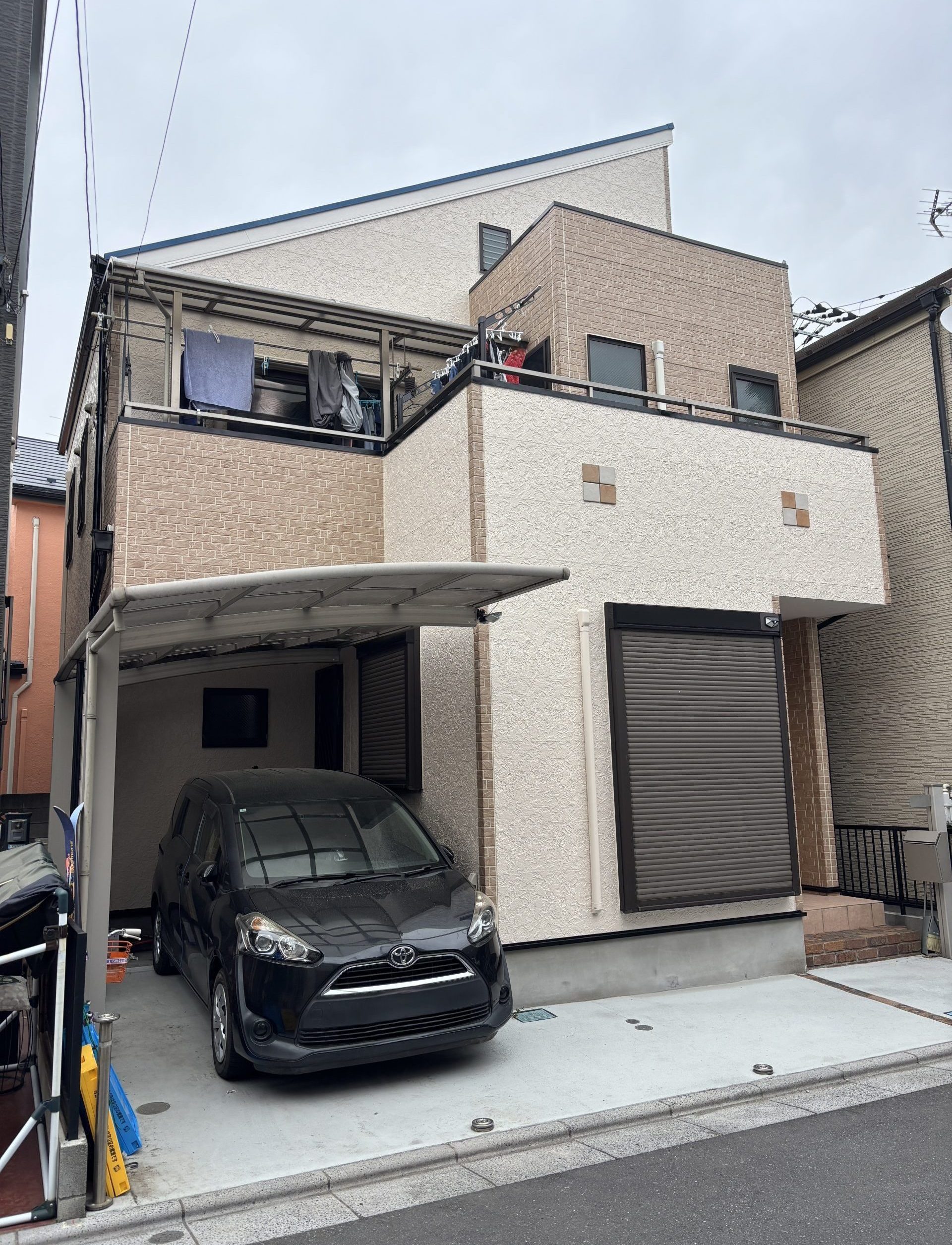東京都足立区（外壁塗装/屋根塗装/グレー/ホワイト）After画像