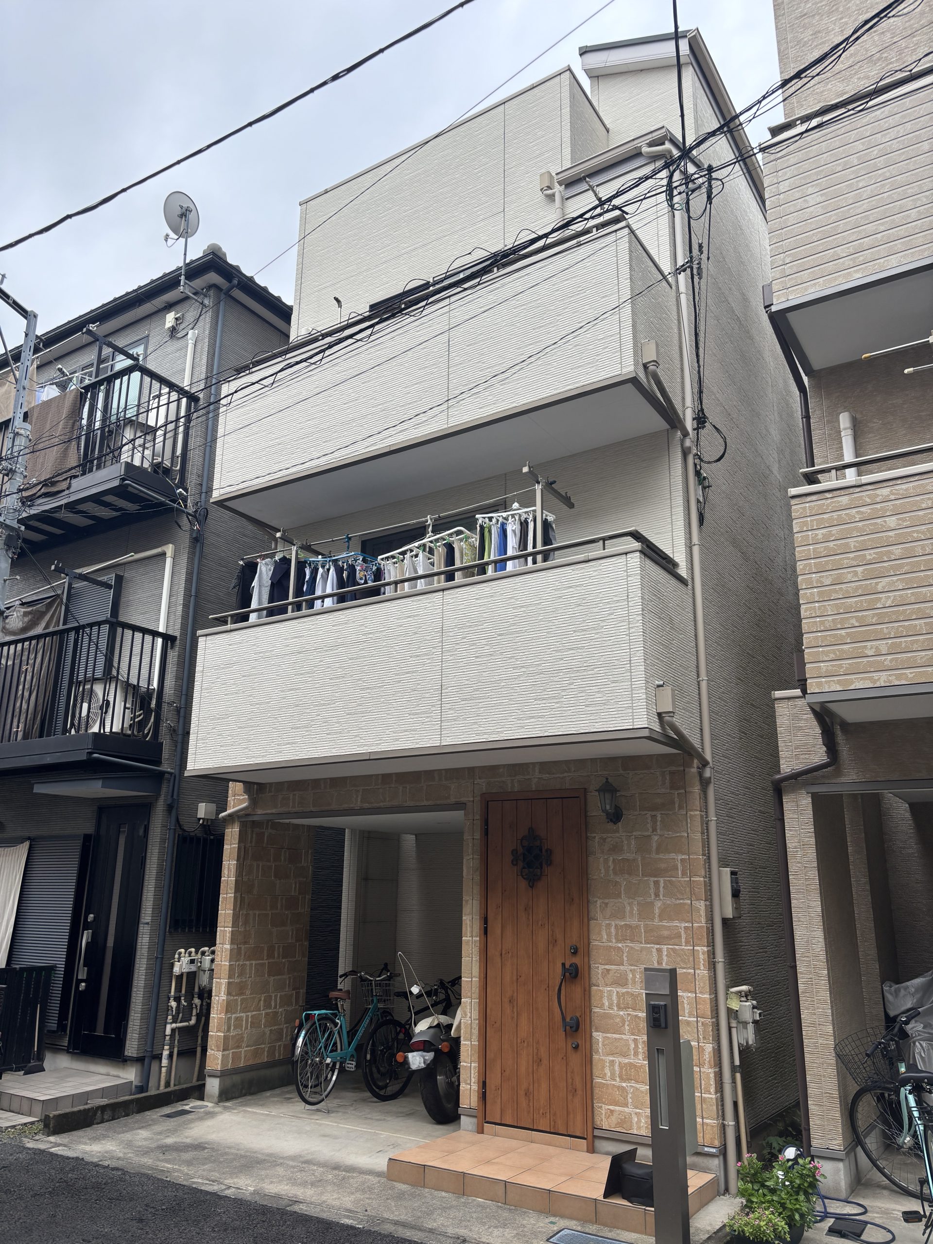 東京都文京区（外壁塗装/屋根塗装/ホワイト）Before画像