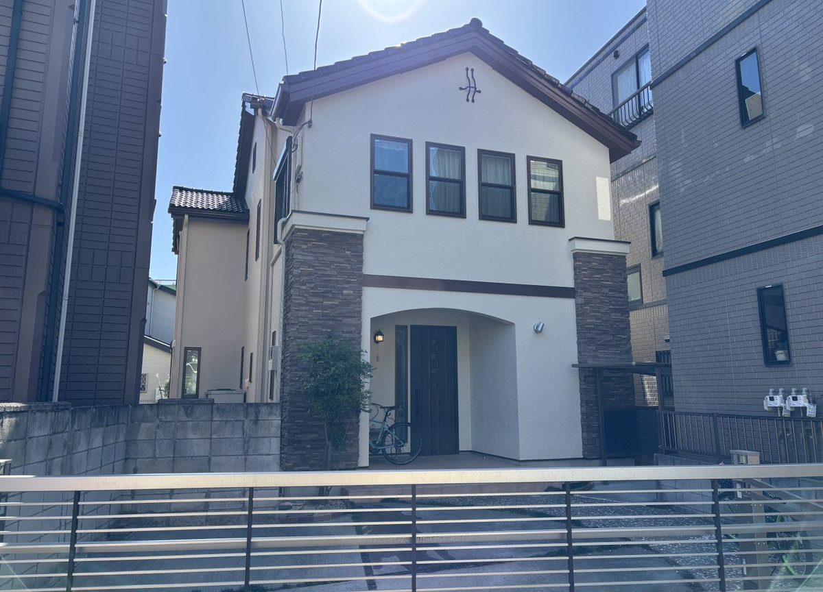 東京都荒川区（外壁塗装/アイボリー/ブラウン）After画像