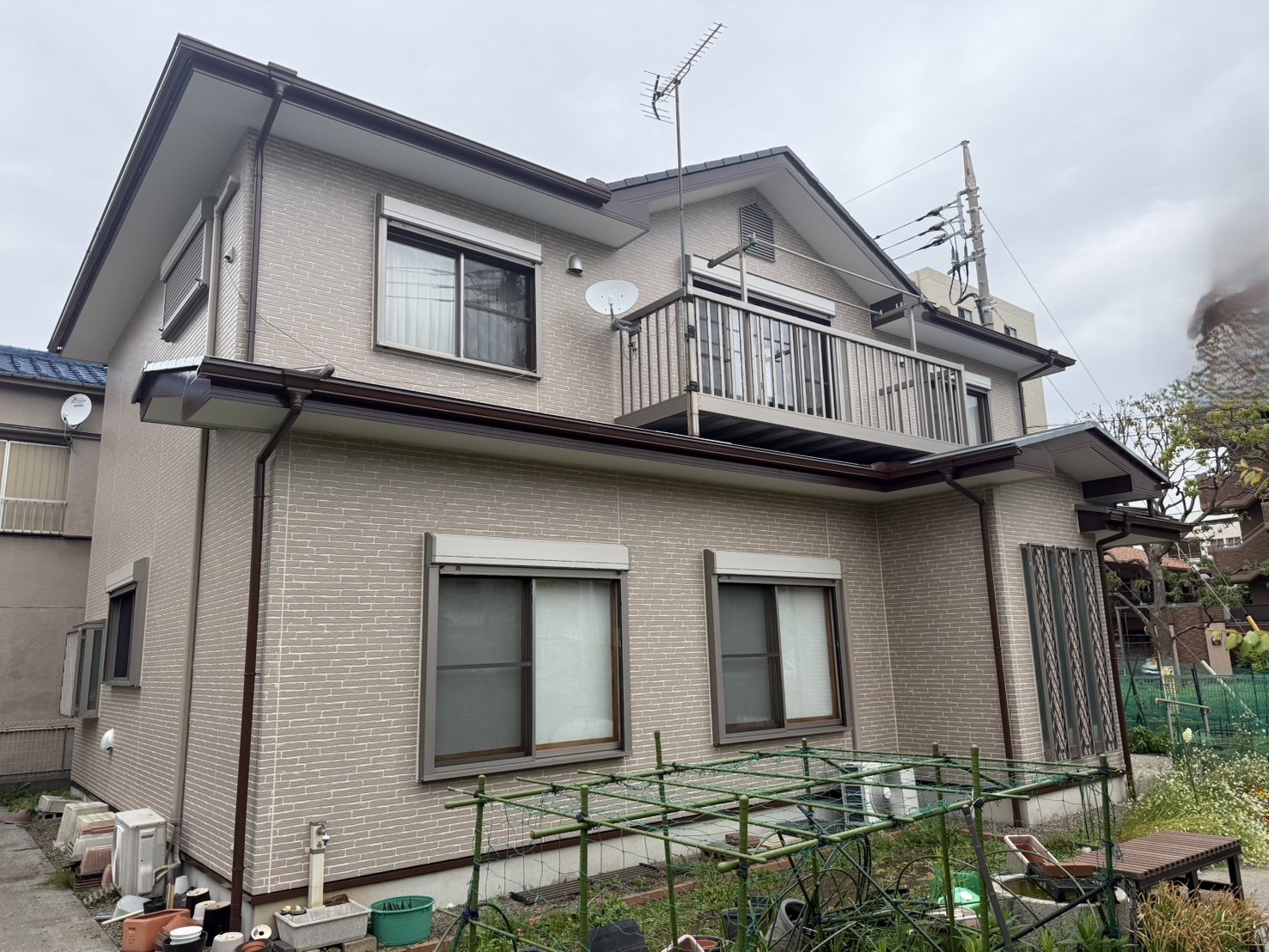東京都江戸川区（外壁塗装/屋根塗装/ベージュ/アイボリー）After画像