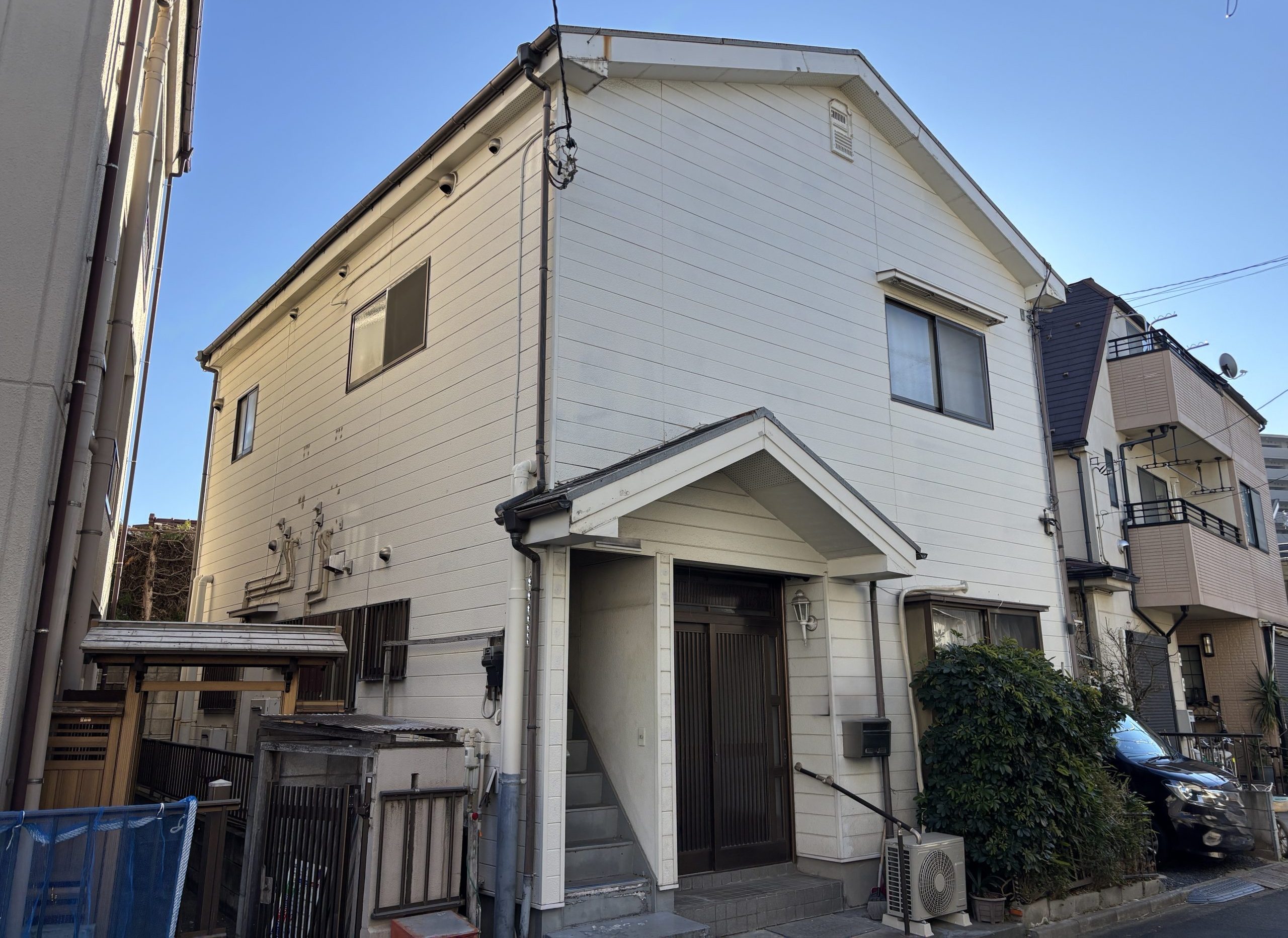 東京都足立区（外壁塗装/屋根塗装/アイボリー）Before画像